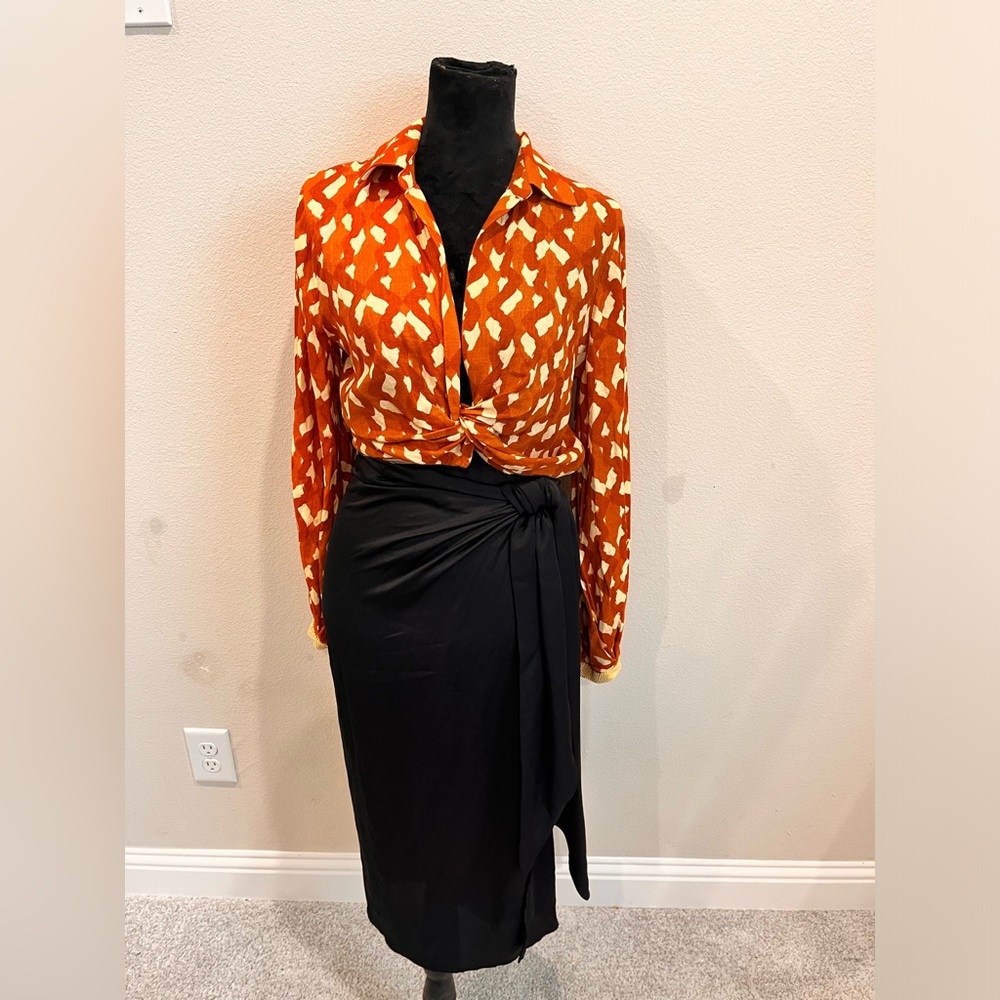 Zara skirt and blouse